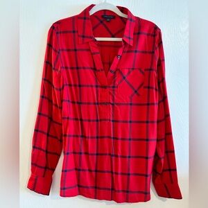 NWOT Tommy Hilfiger red plaid shirt